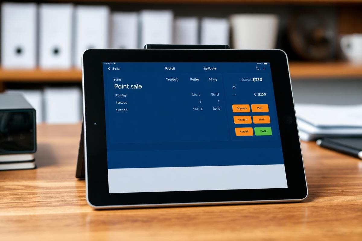 Punto de venta funcionando en tablet